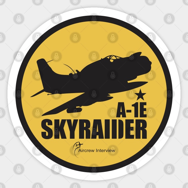 A-1 Skyraider Sticker by Aircrew Interview